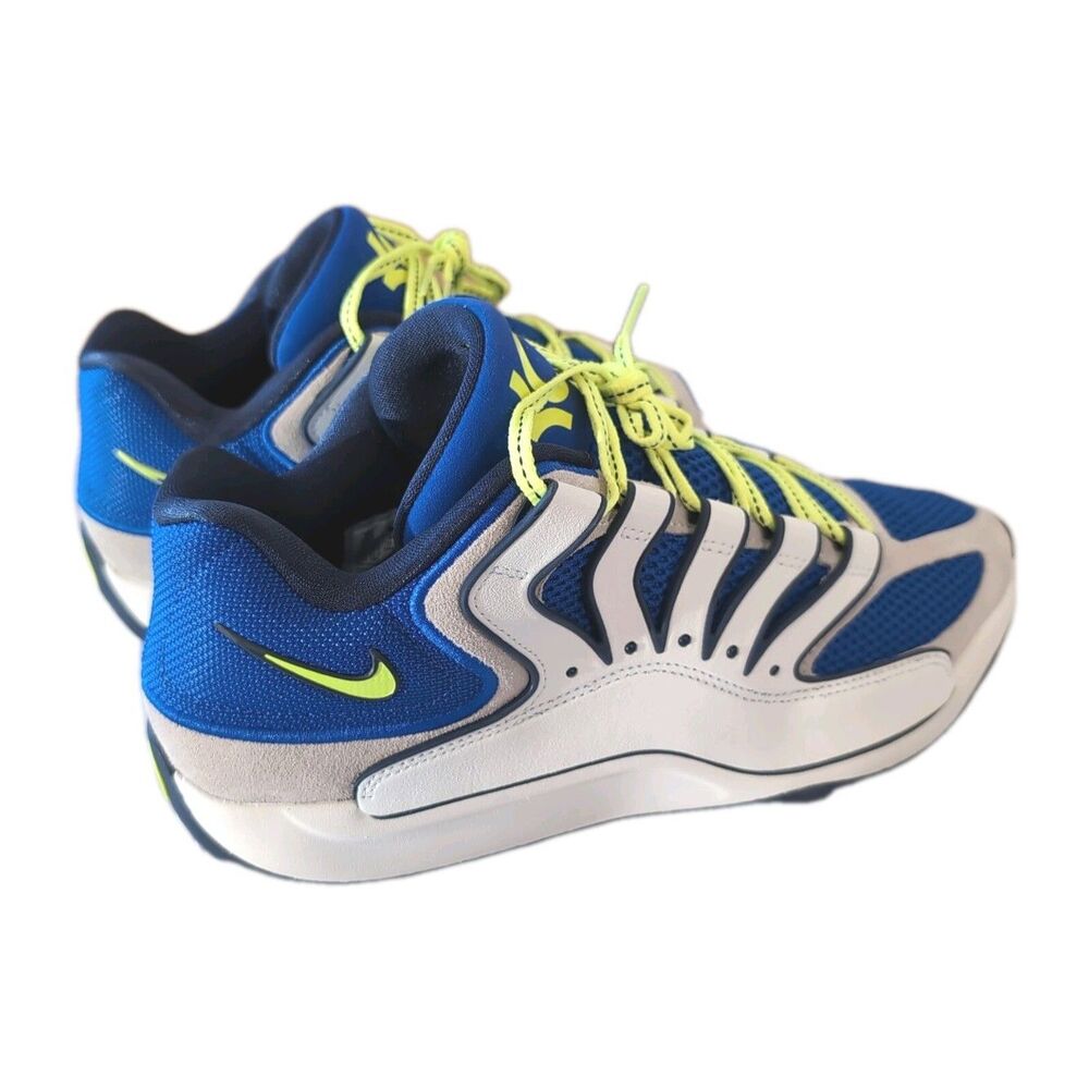 Nike KD18 "Smart City" basketball shoes Hyper Royal/Neon Yellow/Sail Size 10.5 - Picture 6 of 16